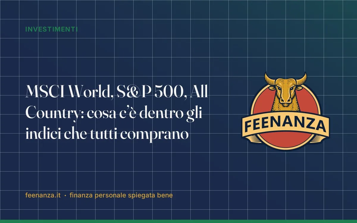 MSCI World, S&P 500, All Country: cosa c’è dentro gli indici che tutti comprano