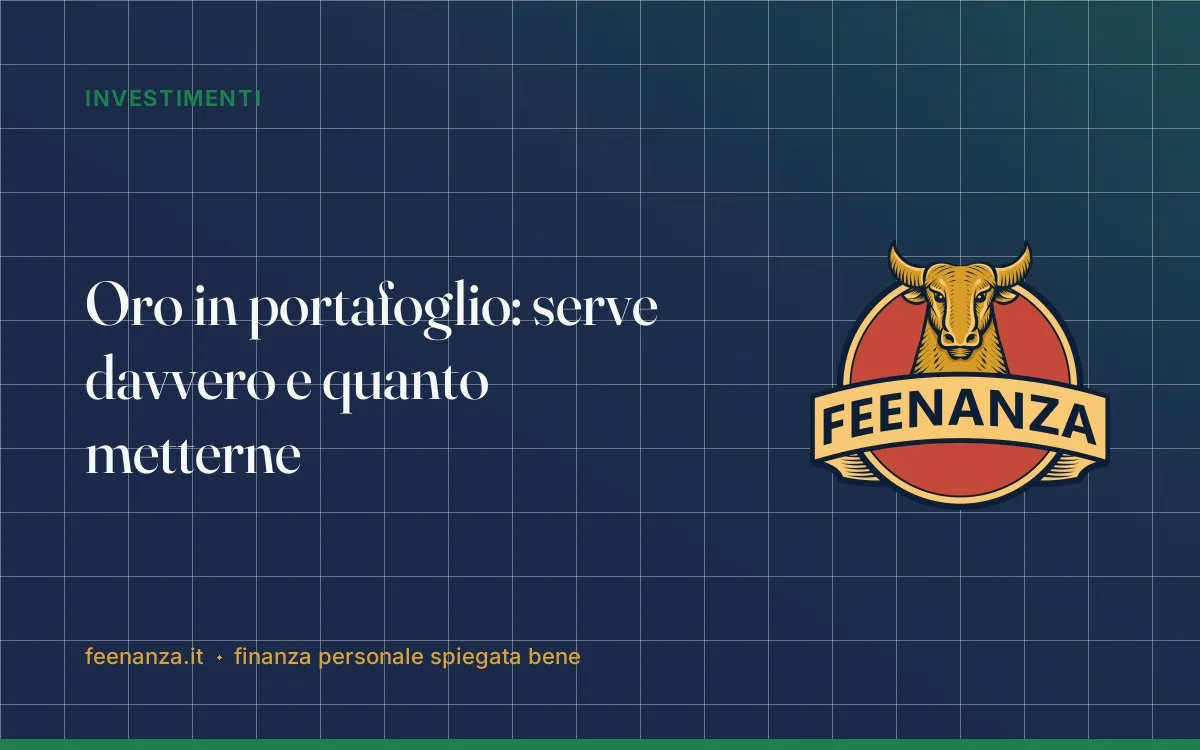 Oro in portafoglio: serve davvero e quanto metterne